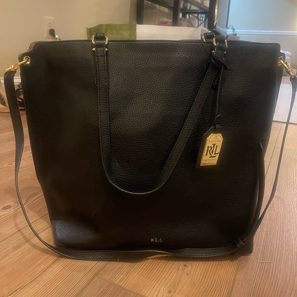 Ralph Lauren black tote purse
